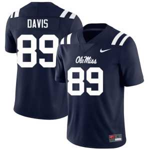 2026 Navy College Football Dylan Davis Men's #89 Forward Rebels Jersey 769633-128 - Image 1