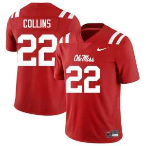 Replica Red #22 Miss Rebels Raymond Collins College Football Men Jersey 295514-162 - Image 1