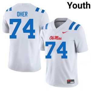 Alumni Michael Oher #74 White Hotty Toddy College Football Youth Jerseys 441672-510 - Image 1